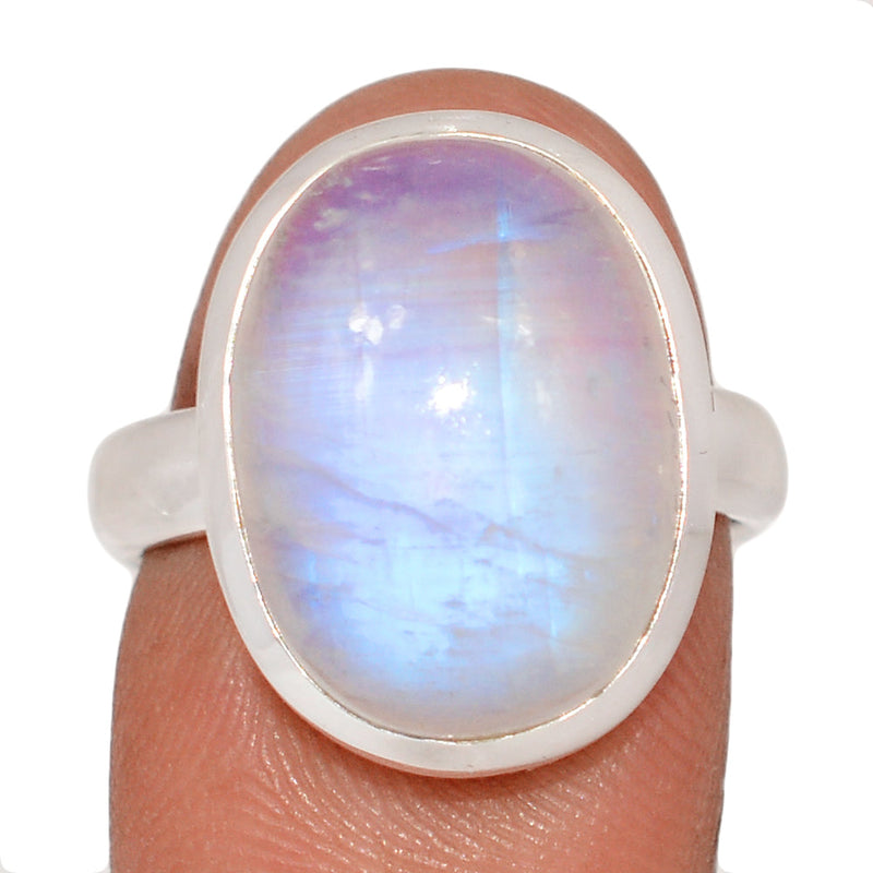Blue Fire Moonstone Ring - BFMR4923