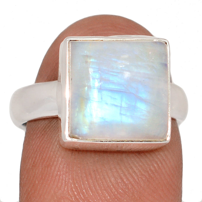 Blue Fire Moonstone Ring - BFMR4929