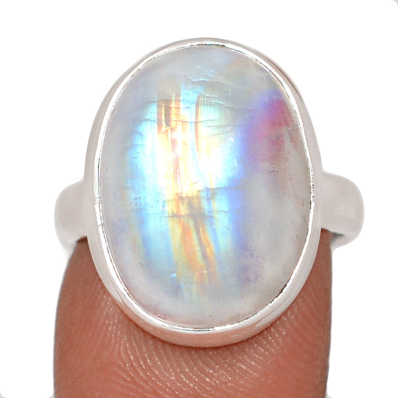 Blue Fire Moonstone Ring - BFMR4931