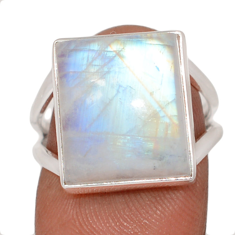 Blue Fire Moonstone Ring - BFMR4935