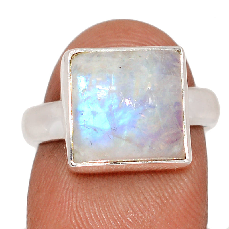 Blue Fire Moonstone Ring - BFMR4940