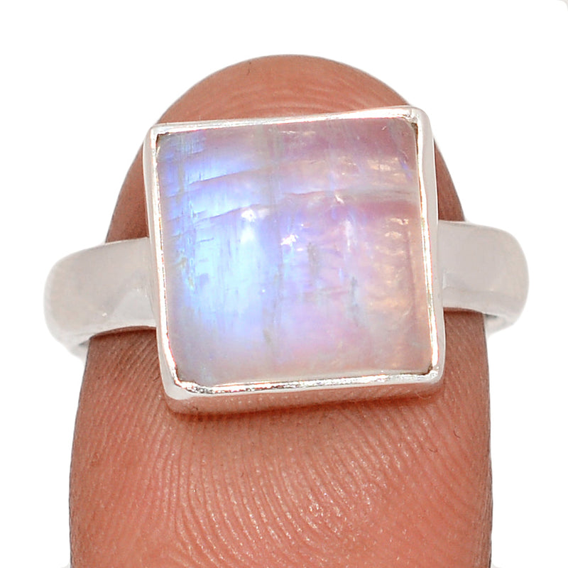 Blue Fire Moonstone Ring - BFMR4941