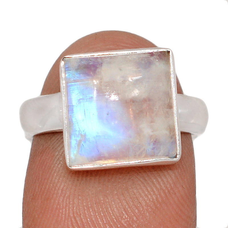 Blue Fire Moonstone Ring - BFMR4942