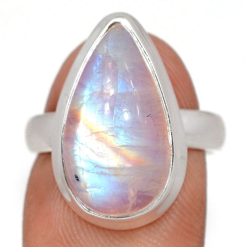 Blue Fire Moonstone Ring - BFMR4943