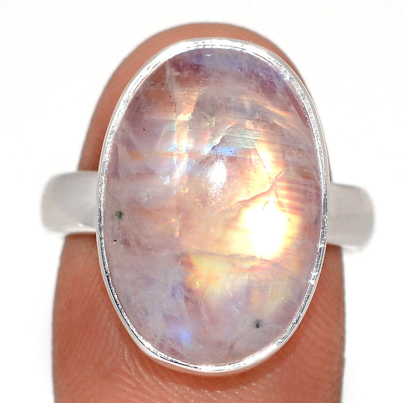 Blue Fire Moonstone Ring - BFMR4944