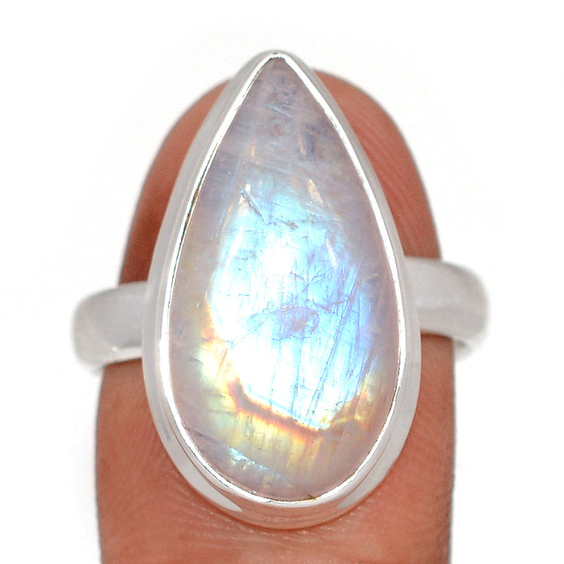 Blue Fire Moonstone Ring - BFMR4946