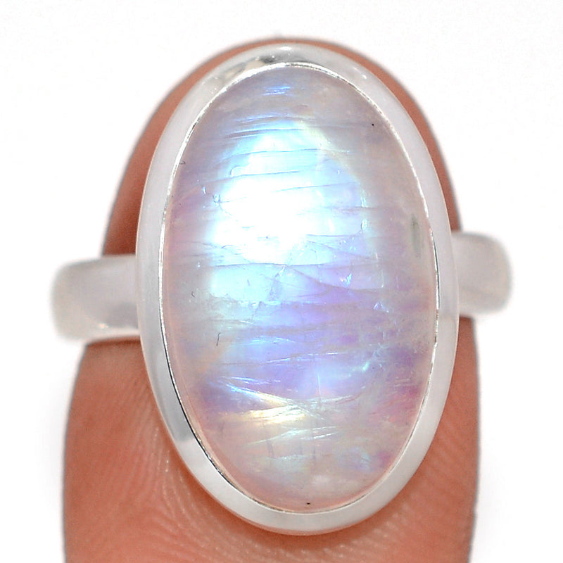 Blue Fire Moonstone Ring - BFMR4951