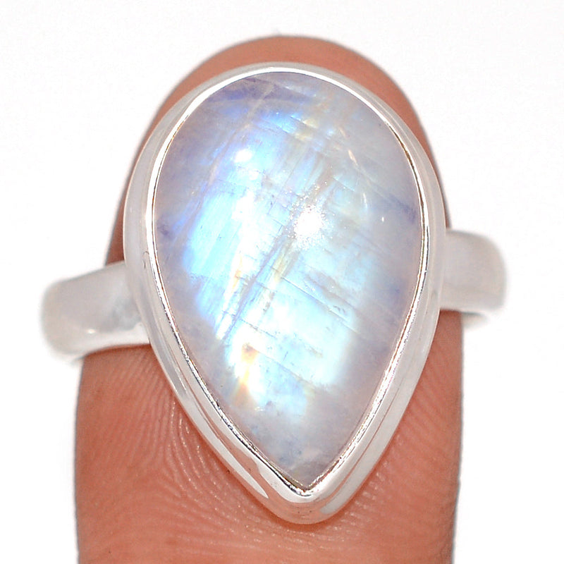 Blue Fire Moonstone Ring - BFMR4952