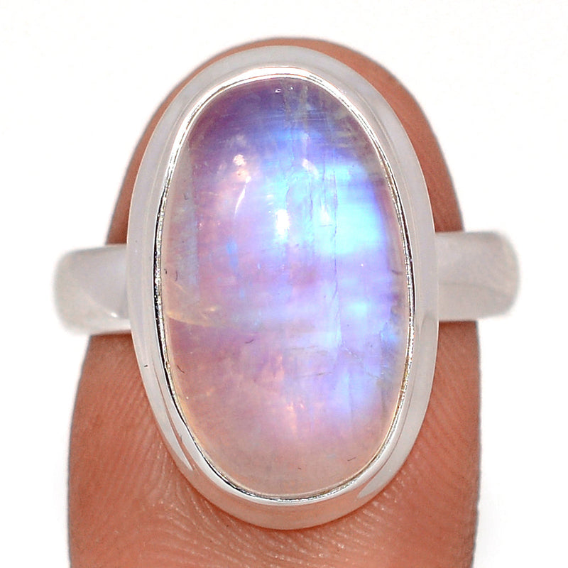 Blue Fire Moonstone Ring - BFMR4956