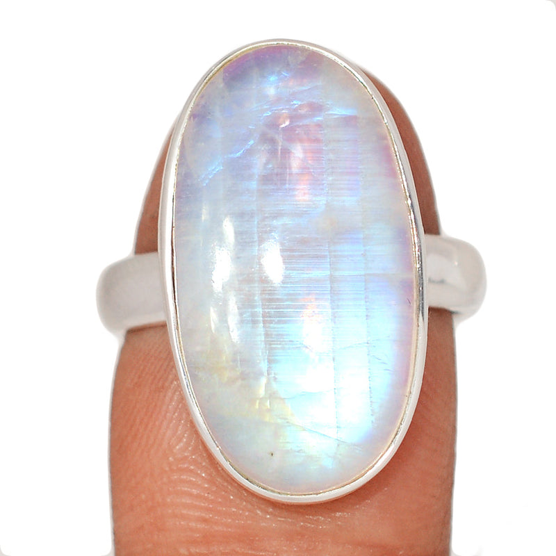 Blue Fire Moonstone Ring - BFMR4965