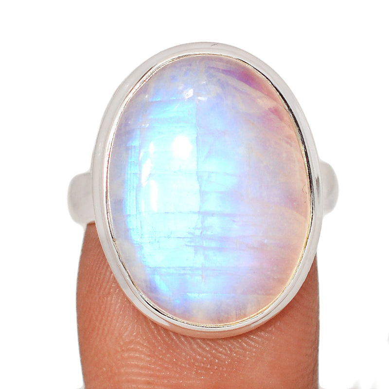 Blue Fire Moonstone Ring - BFMR4966