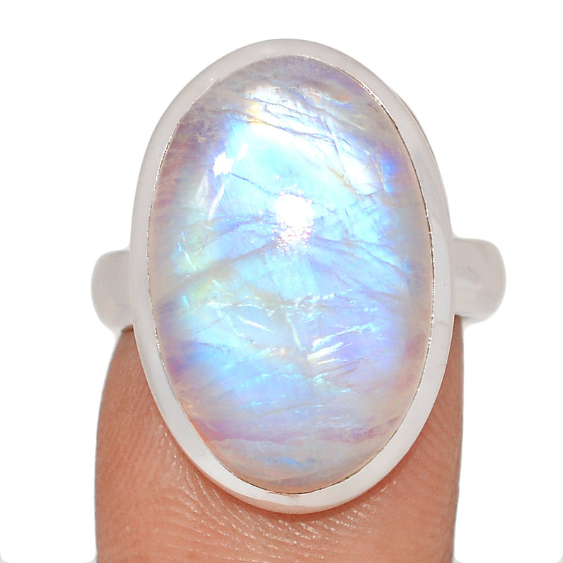 Blue Fire Moonstone Ring - BFMR4969