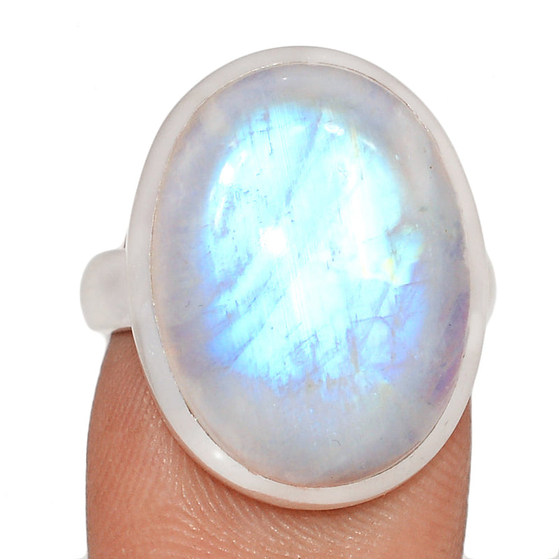 Blue Fire Moonstone Ring - BFMR4971