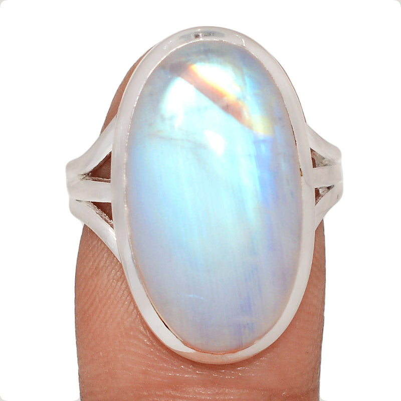 Blue Fire Moonstone Ring - BFMR4972