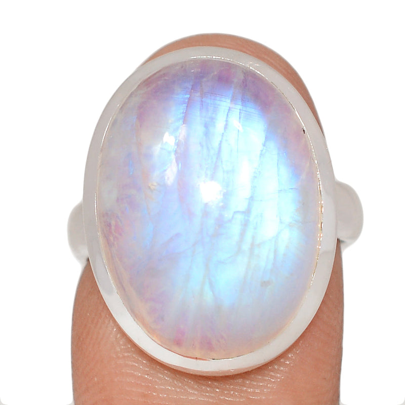 Blue Fire Moonstone Ring - BFMR4973