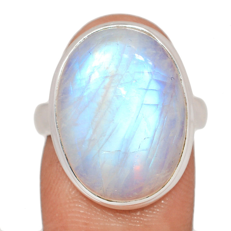 Blue Fire Moonstone Ring - BFMR4974