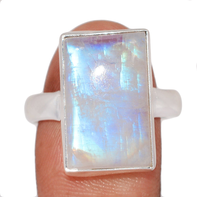 Blue Fire Moonstone Ring - BFMR4985