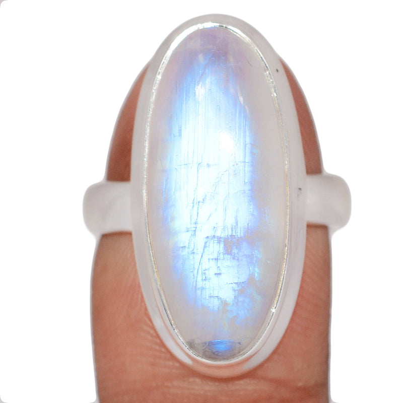Blue Fire Moonstone Ring - BFMR4986