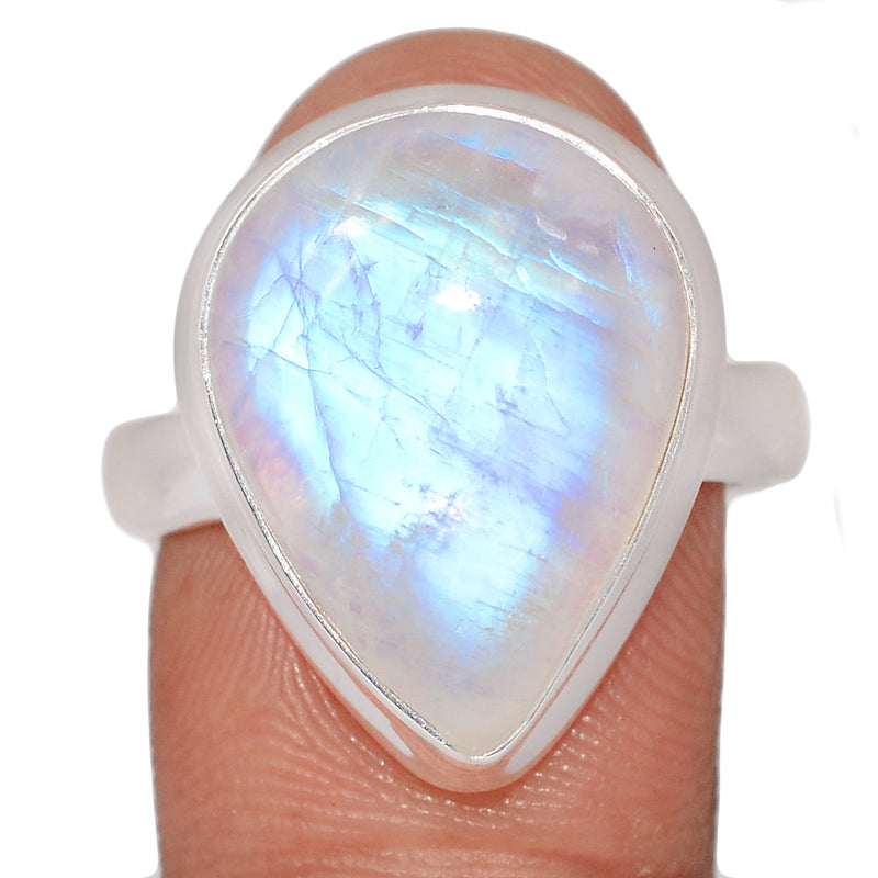 Blue Fire Moonstone Ring - BFMR4987