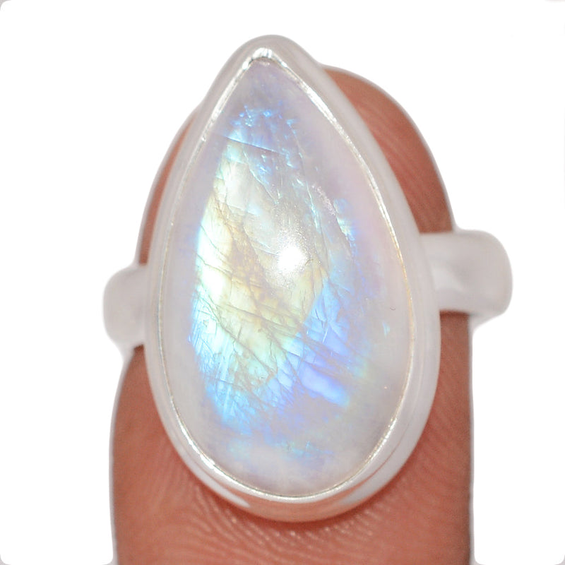 Blue Fire Moonstone Ring - BFMR4989