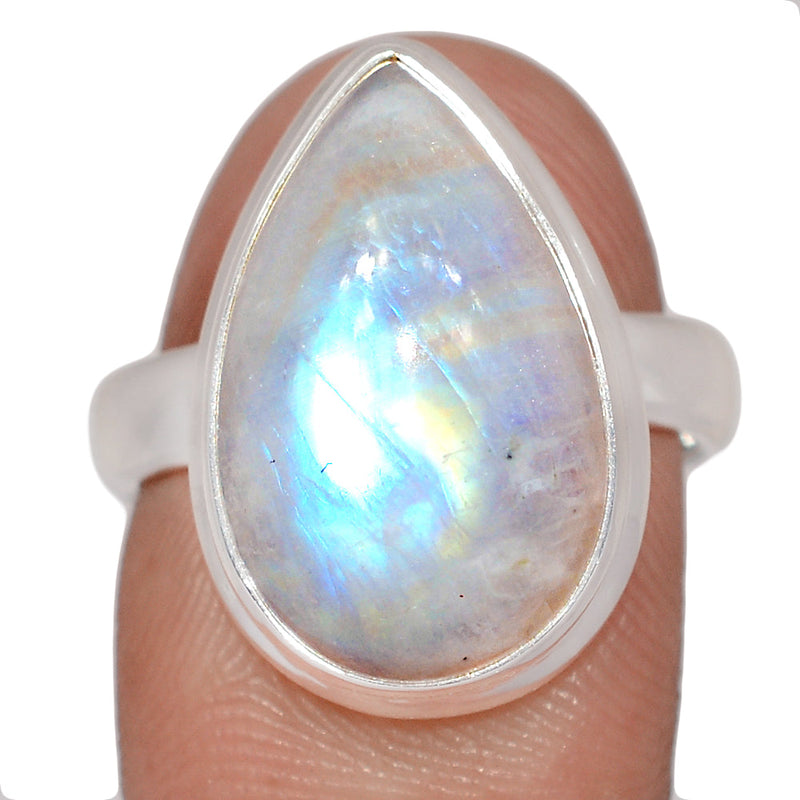 Blue Fire Moonstone Ring - BFMR4990