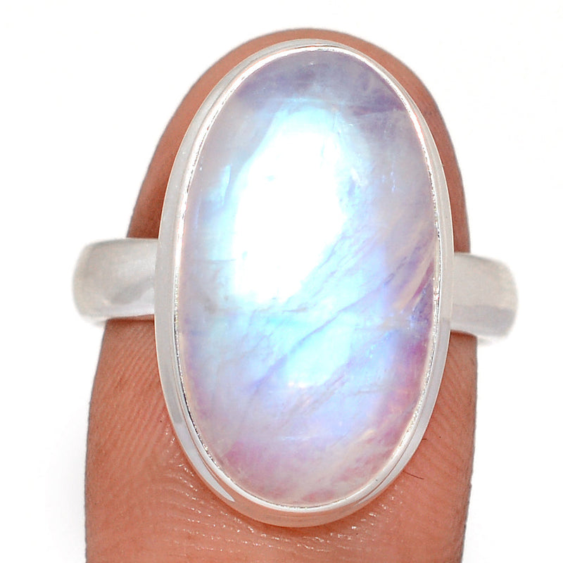 Blue Fire Moonstone Ring - BFMR4996