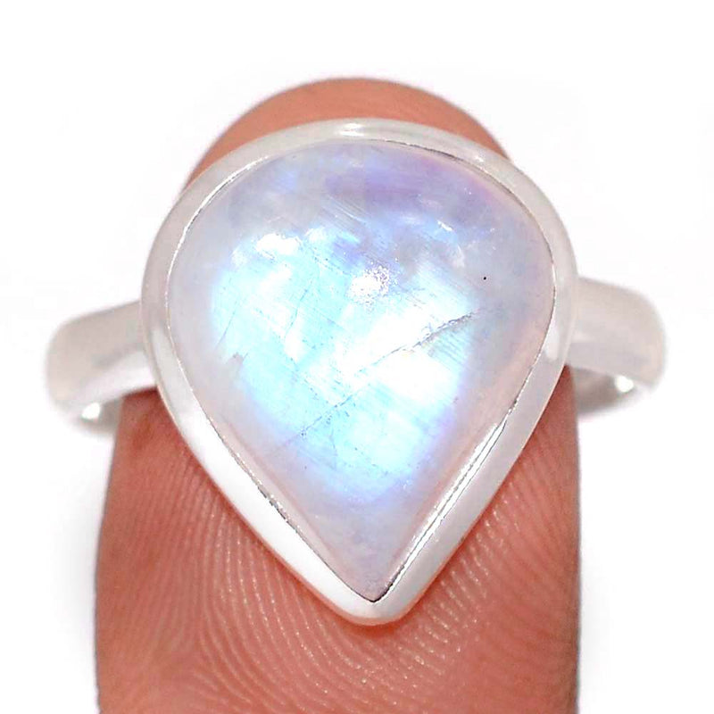 Blue Fire Moonstone Ring - BFMR5018
