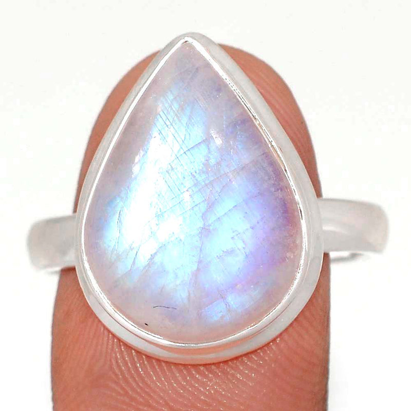 Blue Fire Moonstone Ring - BFMR5019
