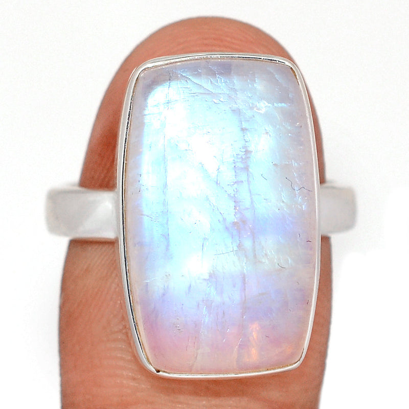 Blue Fire Moonstone Ring - BFMR5029