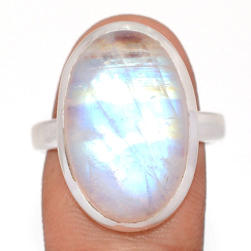 Blue Fire Moonstone Ring - BFMR5037