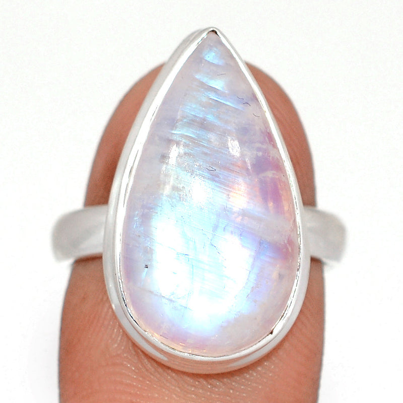Blue Fire Moonstone Ring - BFMR5043