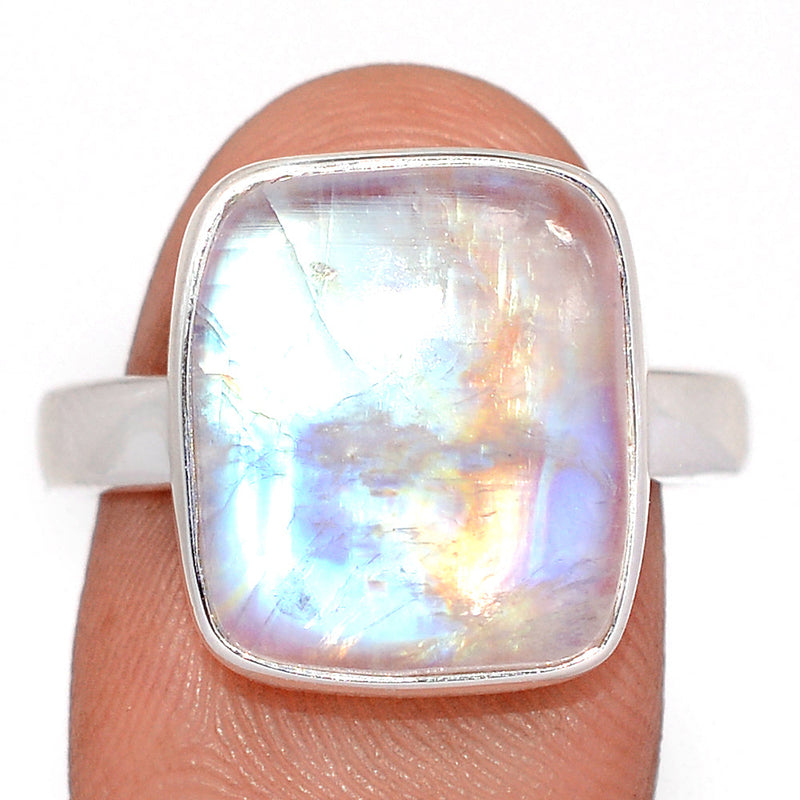 Blue Fire Moonstone Ring - BFMR5052