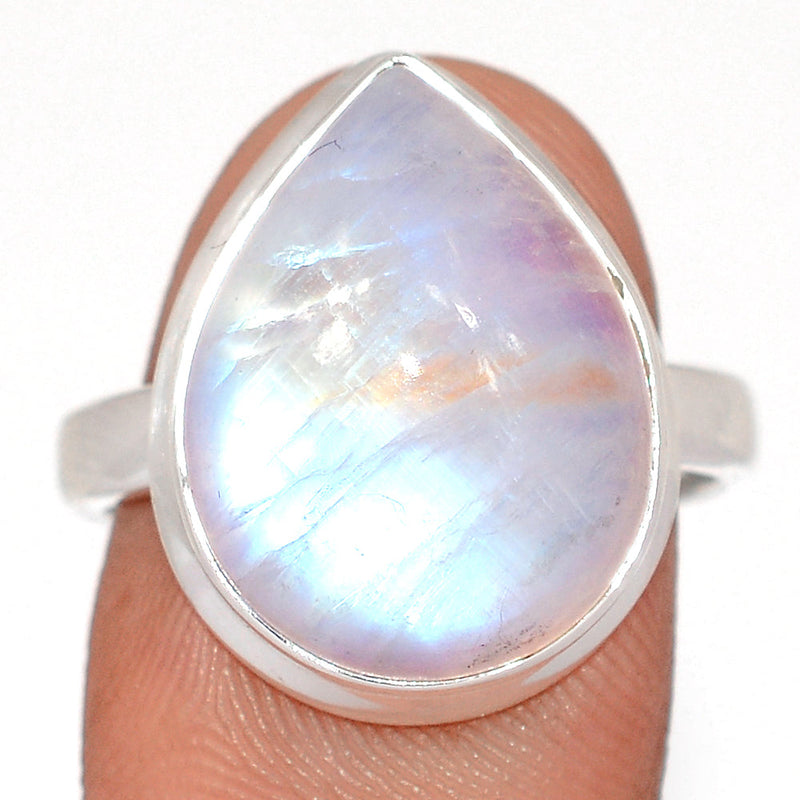 Blue Fire Moonstone Ring - BFMR5053