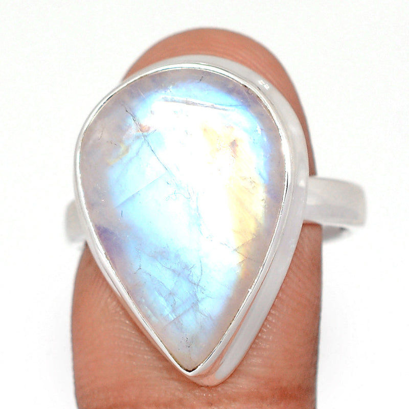 Blue Fire Moonstone Ring - BFMR5057
