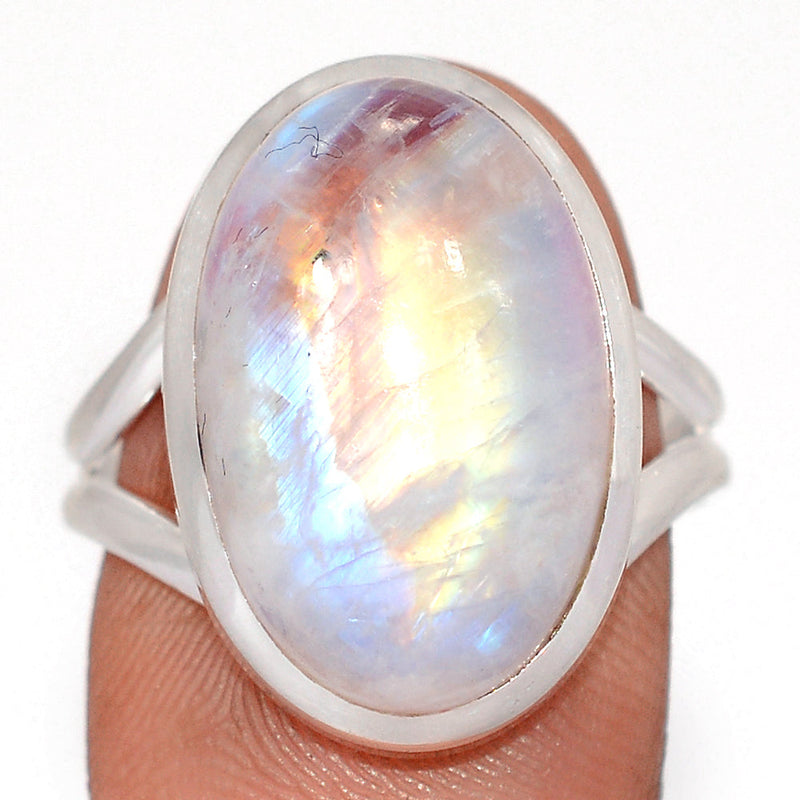 Blue Fire Moonstone Ring - BFMR5063