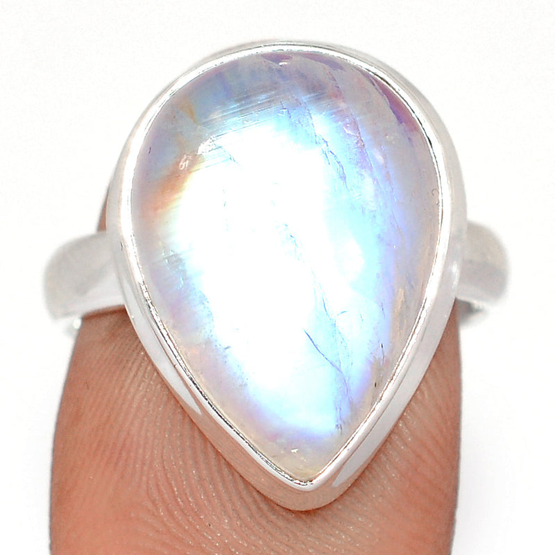 Blue Fire Moonstone Ring - BFMR5068