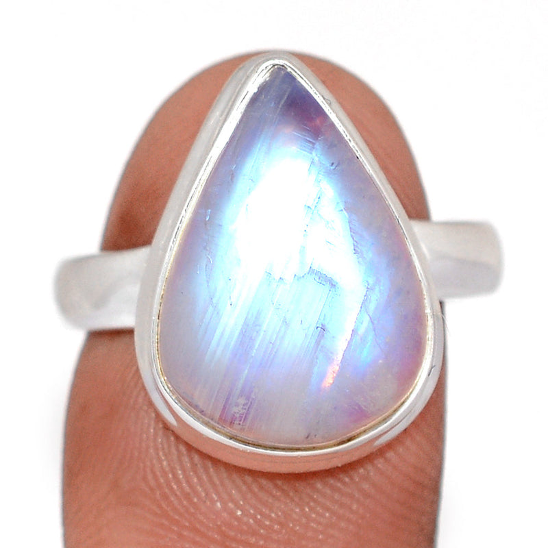 Blue Fire Moonstone Ring - BFMR5073