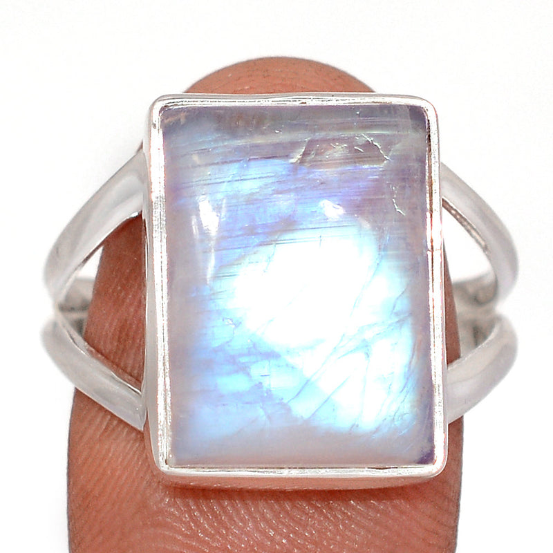Blue Fire Moonstone Ring - BFMR5075