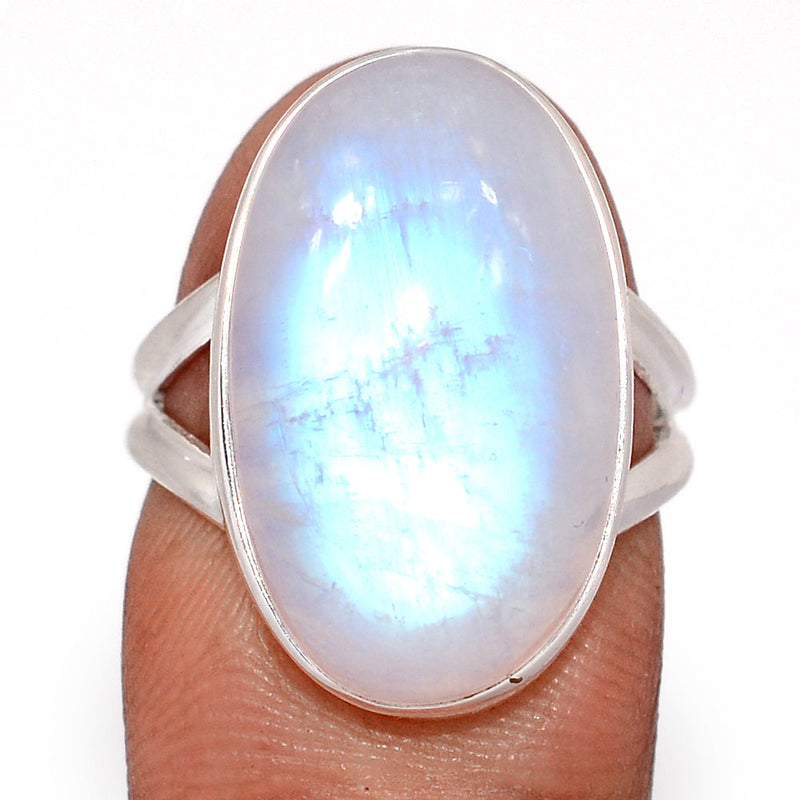 Blue Fire Moonstone Ring - BFMR5079