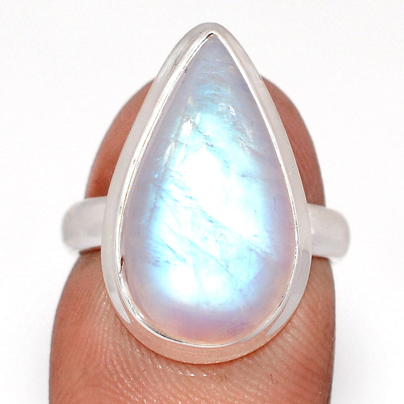 Blue Fire Moonstone Ring - BFMR5082