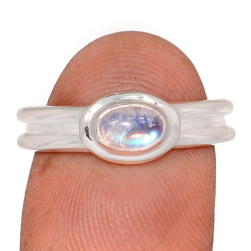 Blue Fire Moonstone Ring - BFMR5085