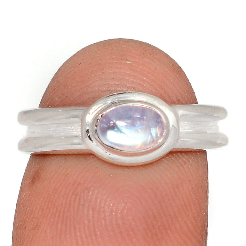 Blue Fire Moonstone Ring - BFMR5096
