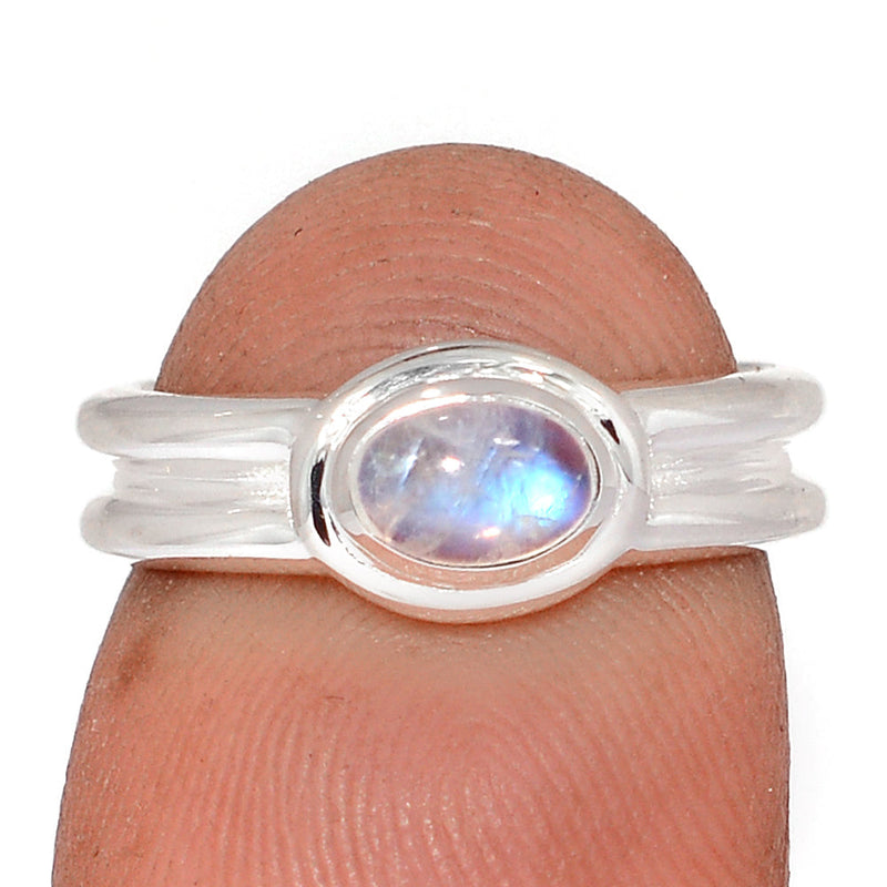 Blue Fire Moonstone Ring - BFMR5098