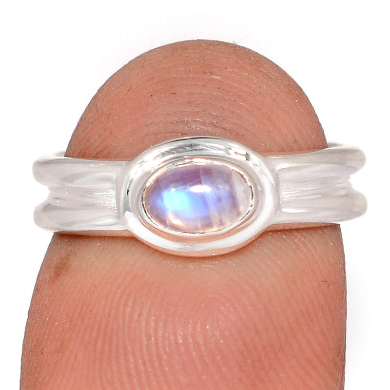 Blue Fire Moonstone Ring - BFMR5103