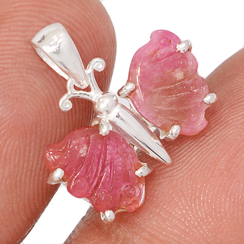 0.7" Claw - Butterfly Tourmaline Pendants - BFTP268