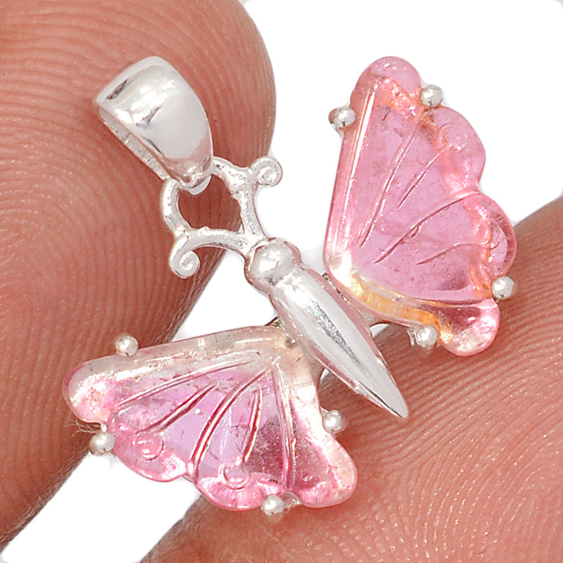 0.7" Claw - Butterfly Tourmaline Pendants - BFTP281