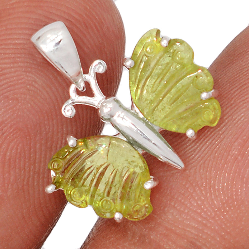0.7" Claw - Butterfly Tourmaline Pendants - BFTP284