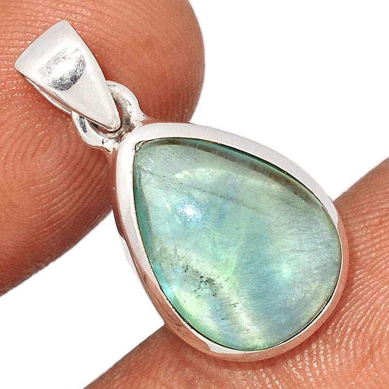 1.1" Blue Green Fluorite Pendants - BGFP6