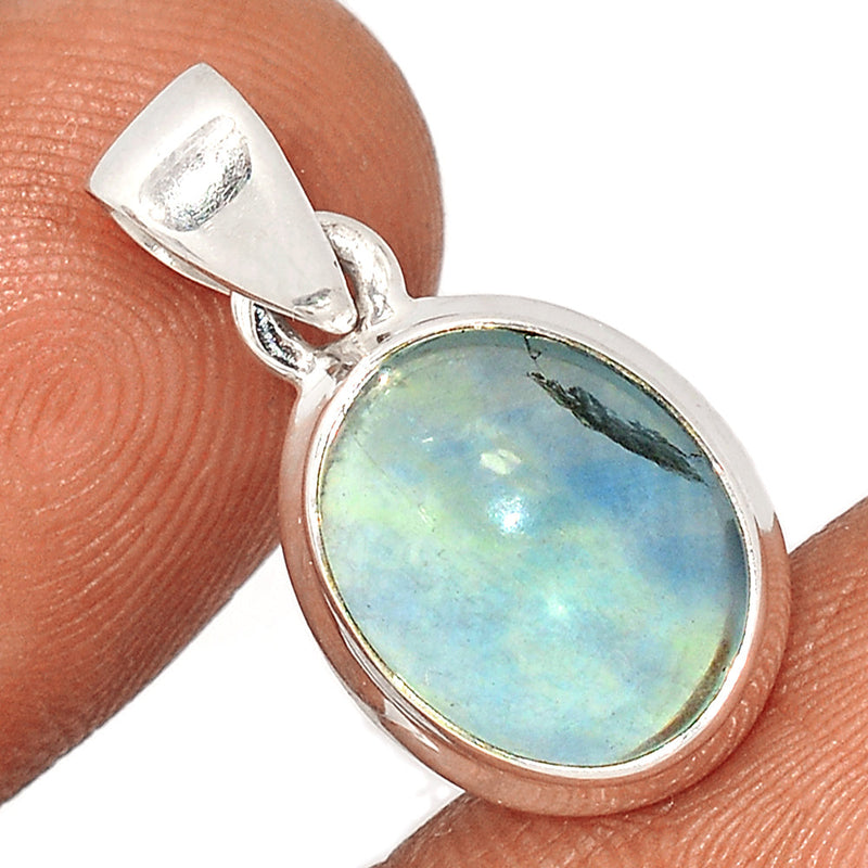 1" Blue Green Fluorite Pendants - BGFP9