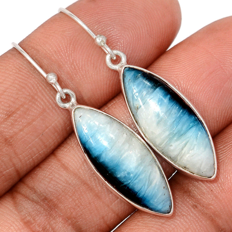 1.7" Blue Ice Glacierite Earrings - BIGE10